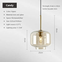 Nordic Glass Pendant Light