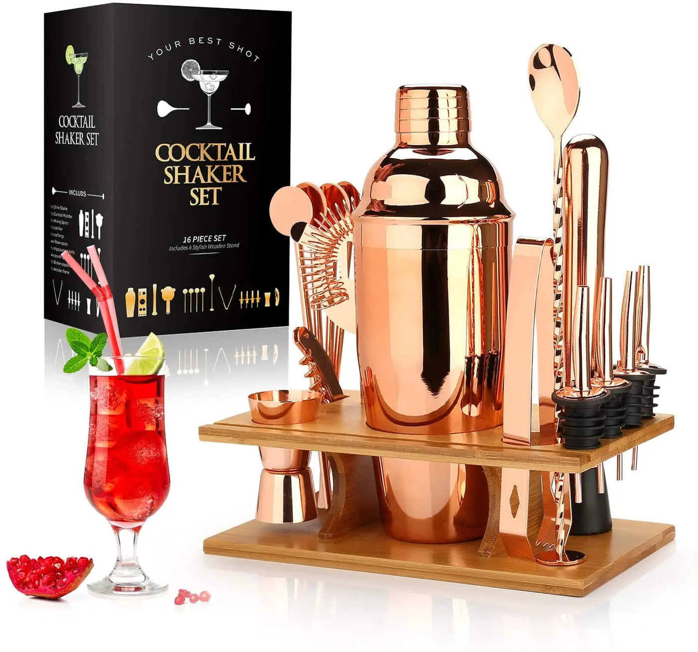 Sixteen Piece Bartender Kit