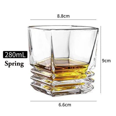 Geometric Whiskey Rocks Glass