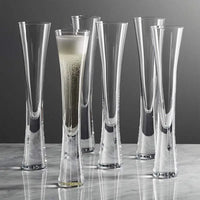 Hourglass Champagne Flute Set