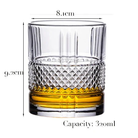 Geometric Whiskey Rocks Glass