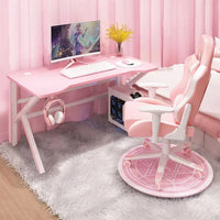 Pink Bamboo Gaming Desk