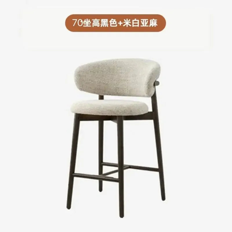 Nordic Cushioned Bar Chair
