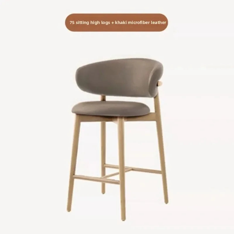 Nordic Cushioned Bar Chair
