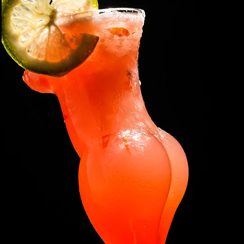 Sculptural Lady Cocktail Glass