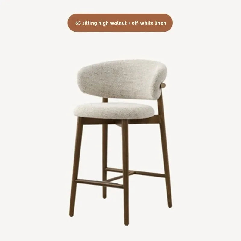 Nordic Cushioned Bar Chair