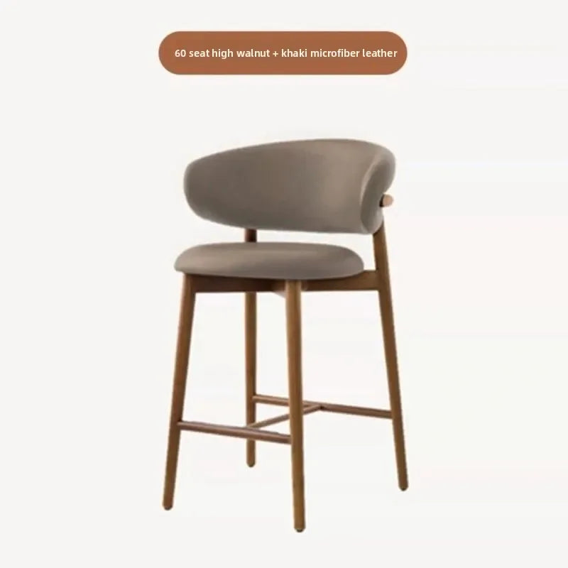 Nordic Cushioned Bar Chair
