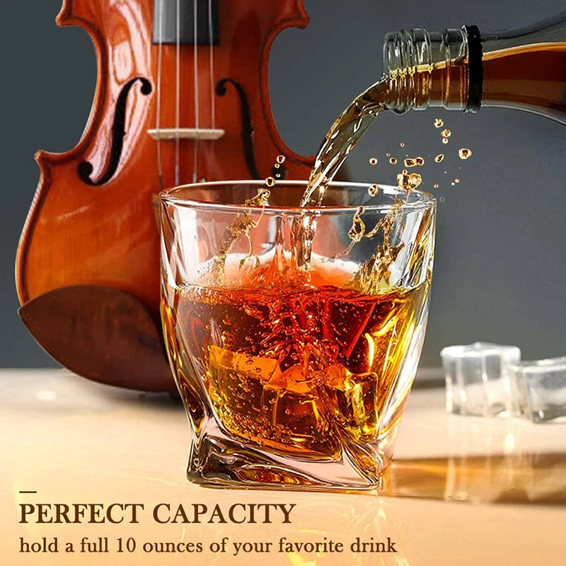 Geometric Whiskey Rocks Glass