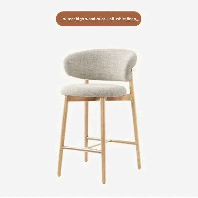 Nordic Cushioned Bar Chair