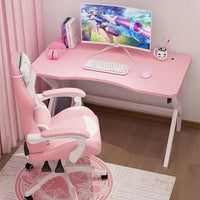 Pink Bamboo Gaming Desk